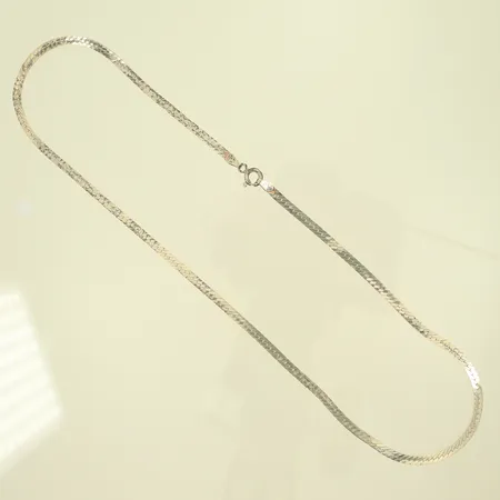 Halsband ca 42cm bredd 3mm, 925/1000-delar 6,1g 