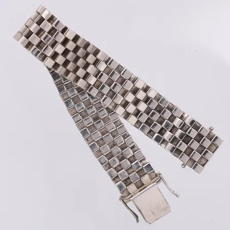 Armband Korridorlänk 18,5cm bredd 15,6mm, importstämpel, 830/1000 silver Vikt: 31,9 g