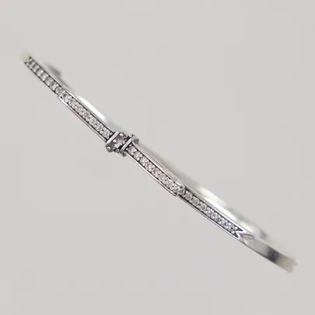 Armring Pandora, Ø48mm trasig/defekt, skev, Silver 925/1000 Vikt: 14,8 g