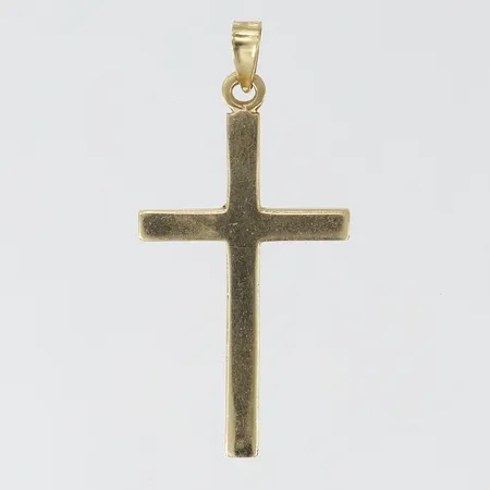 Hänge Kors, 37x18,5mm ink ögla, 14K. Vikt: 3,2 g