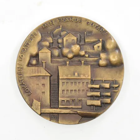 Konstmedalj Carl Michael Bellman, Raimo Heino Finland, 1973, Ø70 mm, brons