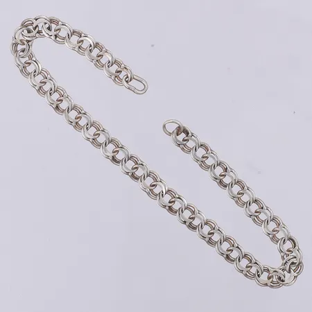 Armband Bismarck 19cm, defekt saknar lås, 830/1000 silver Vikt: 5,3 g