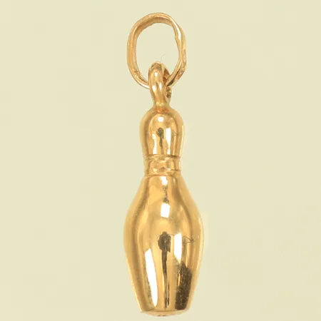 Berlock bowlingkägla 20x5mm, 18K 0,6g   