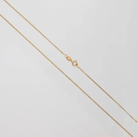 Kedja Pansar, längd ca 50cm, bredd 1mm, 18K Vikt: 2,5 g