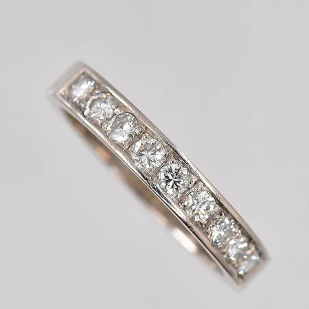 Ring med diamanter ca 0,40ctv, stl 17, vitguld,  Vikt: 4,3 g