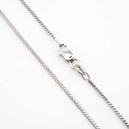 Halskedja, venezia, vitguld, 60cm, bredd 1mm, 18k Vikt: 4,4 g