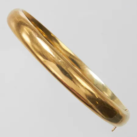 Armband stelt, ca 60x54mm, saknar säkerhetskedja, ihålig, repig, 14K Vikt: 14,2 g