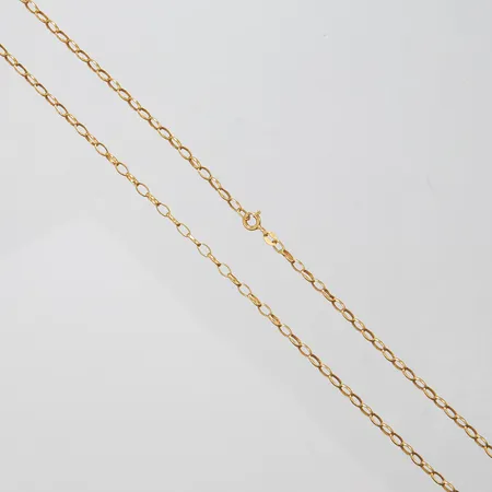 Kedja oval Ärtlänk, längd: 43cm, bredd: 2,8mm, GHA, 18K Vikt: 2,4 g