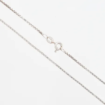 Kedja Venezia vitguld, längd 39cm, bredd;1mm, 18K  Vikt: 2,7 g