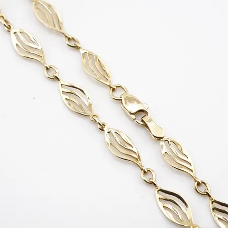 Collier, 45cm, bredd 5mm, 18k Vikt: 7,4 g