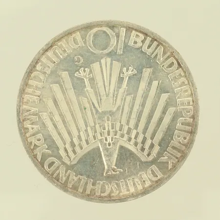 Silvermynt Spiele der Olypiade 1972 in München, 10 deutsche mark, 15,5g 625/1000-delar