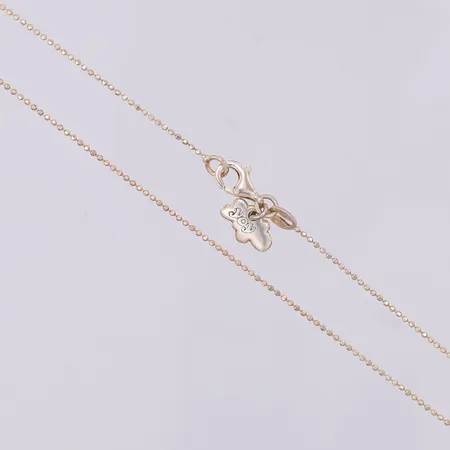 Kedja Kullänk 38cm, bredd 1mm, Guldfynd, 925/1000 silver Vikt: 1,8 g