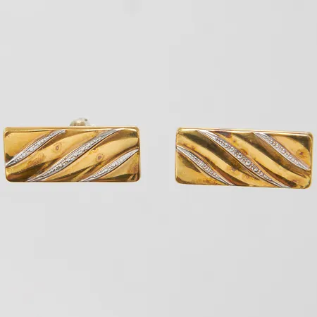 Manschettknappar, 20,7x8,9mm, förgyllt silver, 925/1000 Vikt: 9,2 g