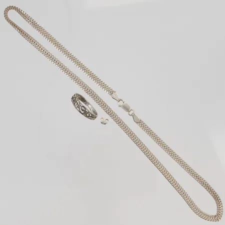 Diverse silversmycken, defekt, 830/1000 Silver 11,6g.