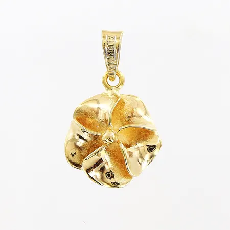 Hänge, blomma, 16x10mm, 18K.   Vikt: 1 g