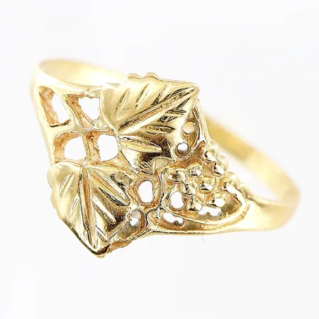 Ring, stl 15¾, skev skena, 18K Vikt: 1,9 g