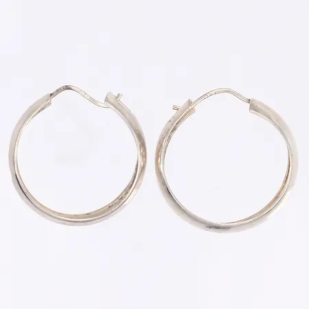 Örhängen creoler Ø20mm bredd 6mm GHA silver 925/1000 Vikt: 3,1 g