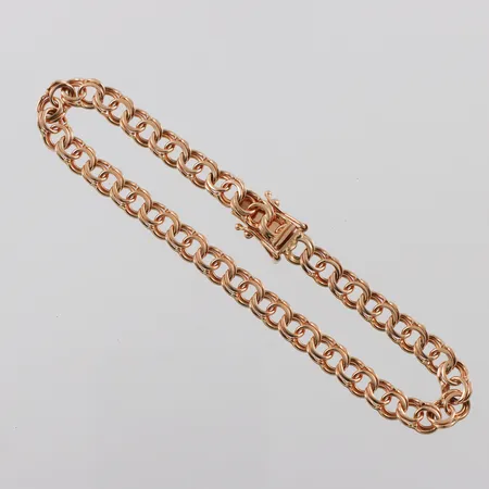 Armband 18k Bismarck,längd ca 18.5 cm,bredd ca 5.3 mm. Vikt: 10,4 g