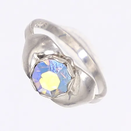 Ring med blå sten stl 14½ silver 925/1000 Vikt: 1,4 g