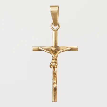 Hänge Krucifix, längd 40mm, inklusive ögla, 18K Vikt: 2,2 g
