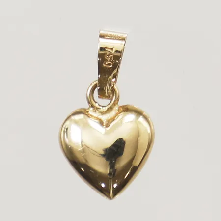 Hänge hjärta, längd 15mm, bredd 8,3mm, GHA, 18K Vikt: 0,4 g