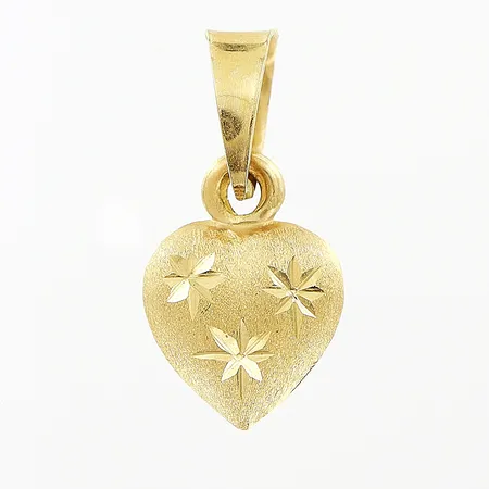 Hänge hjärta, 7,5x16mm, 18K Vikt: 0,4 g