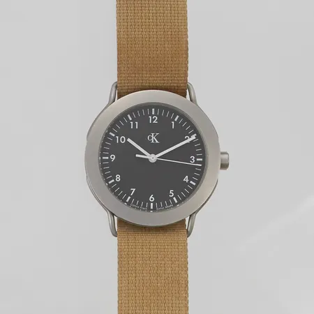 Damur Calvin Klein 37mm stål quartz, tickar, etui, två extraband i svart och grått. Vikt: 0 g