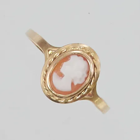 Ring Camé, skev, 18K 1,3g.