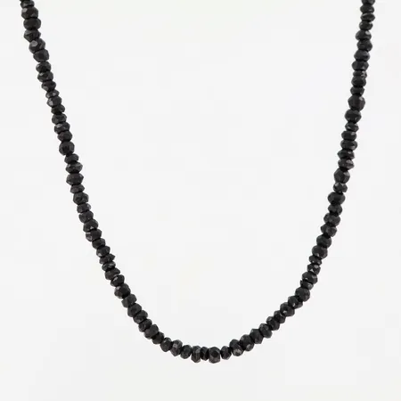 Collier med stenar 91cm bredd: 3mm, dobbar i silver, passar till Ole Lynggaard lås Vikt: 0 g