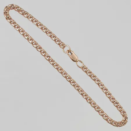 Armband Bismarck 18cm, bredd:3mm, 14K 3,9g.