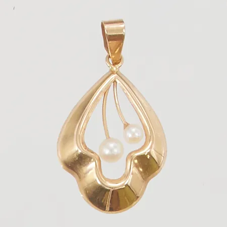 Hänge 26mm pärlor 18K 1,4g.