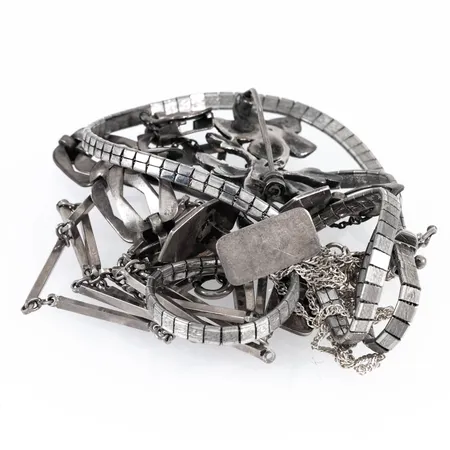 Diverse defekt silver 54,3g. 