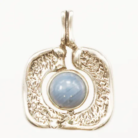 Hänge med bergslagssten, Bergsslagssmycken och nordström firma, längd ca 38mm, bredd ca 29mm, 925/1000 silver  Vikt: 12,1 g