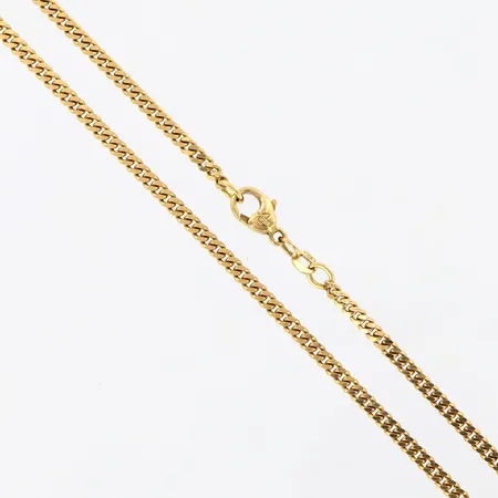 Kedja Pansar 50cm, bredd: 3mm, Balsestra 18K  Vikt: 15 g