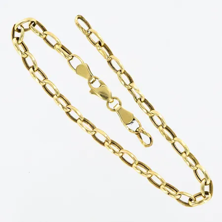 Armband 18,5cm, bredd: 3,5mm, defekt, GHA 18K Vikt: 3,1 g