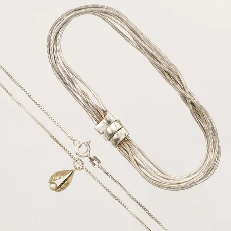 Diverse silver, defekt, silver 830-925/1000 Vikt: 19,4 g