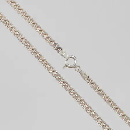 Kedja pansar 45cm, bredd:3mm, 925/1000 Silver 13,7g.