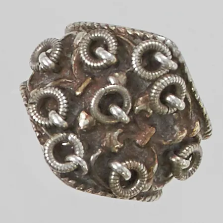 Ring Ø19, bredd:22mm, rörliga ringar, 830/1000 Silver 9,2g.