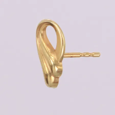 Udda örhänge, skadat, skev, 14K Vikt: 0,3 g