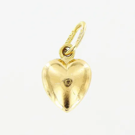 Hänge, hjärta, 14x7mm, ihålig, 18K.   Vikt: 1,3 g