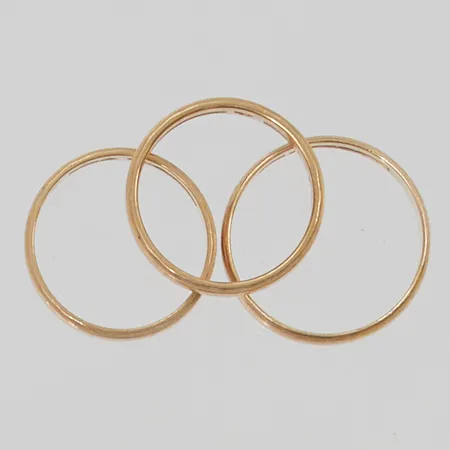 3 Ringar gravyr, 18K 10,0g.