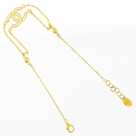 Armband, stenar, 18-19,5cm, bredd 0,8-10mm, OBS! ej märkesdesign, 21K. Vikt: 4,3 g