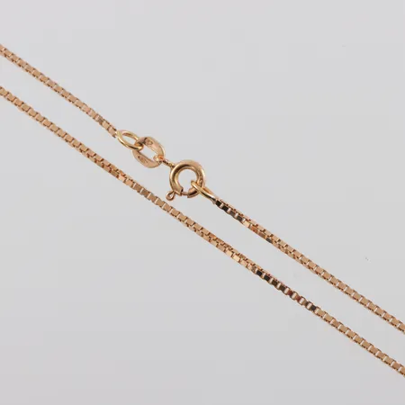 Collier 18k Venezia,längd ca 39 cm,bredd 1.2 mm. Vikt: 3,8 g