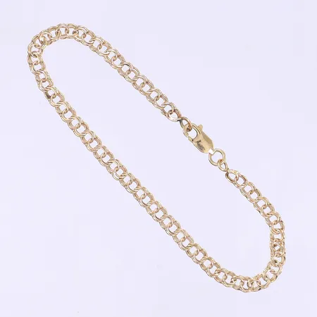 Armband Bismarck 18cm, bredd 4mm, 18K  Vikt: 4 g