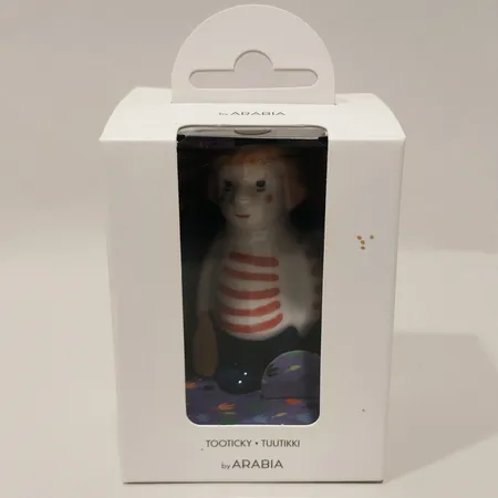 Figurin Mumin Too-Ticki Arabia höjd ca 8cm originalkartong, fläckar på kartong