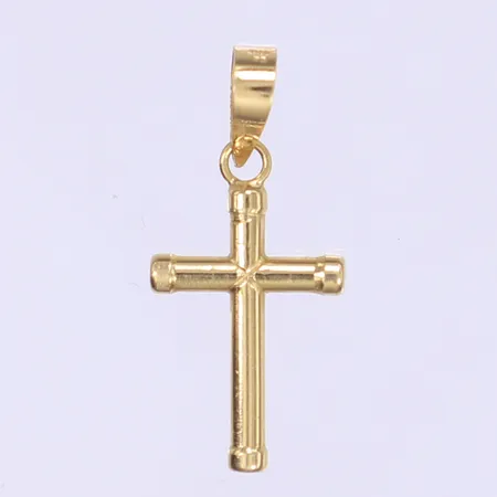 Hänge kors 25x10mm, 18K Vikt: 0,5g Vikt: 0,5 g
