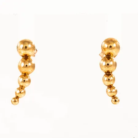 Örhängen längd 17mm, bredd 5mm 18K 1,0g.