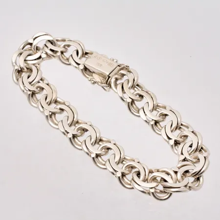 Armband 22cm, Bismarck, bredd 13mm, 830/1000, Victor Janson Guldvaru Ab, 1991, 49,66g.