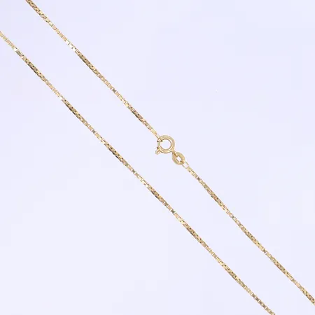 Halskedja Venezia 38cm, bredd 1,2mm, tillv. UnoAErre, Italien, importstämplar, 18K Vikt: 5 g