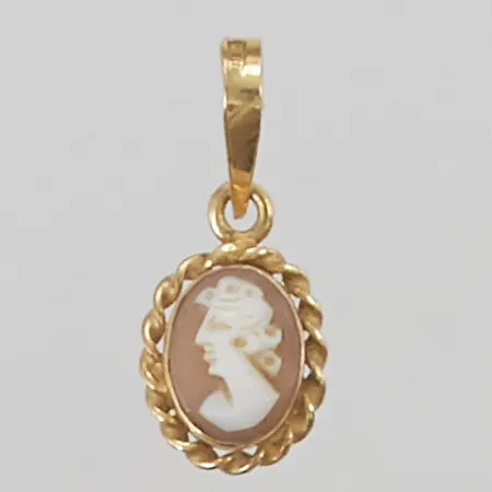 Hänge Camé 13mm, 18K 1,0g.